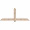 Ekena Millwork Eugene Smooth Timber Gable Bracket, Douglas Fir, 84"W x 35"H x 5 1/2"D x 5 1/2"F, 10/12 Pitch GBW084X35X0606EUG00SDF - alternate 1